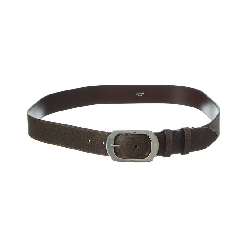 Celine Leather Belt, Brown